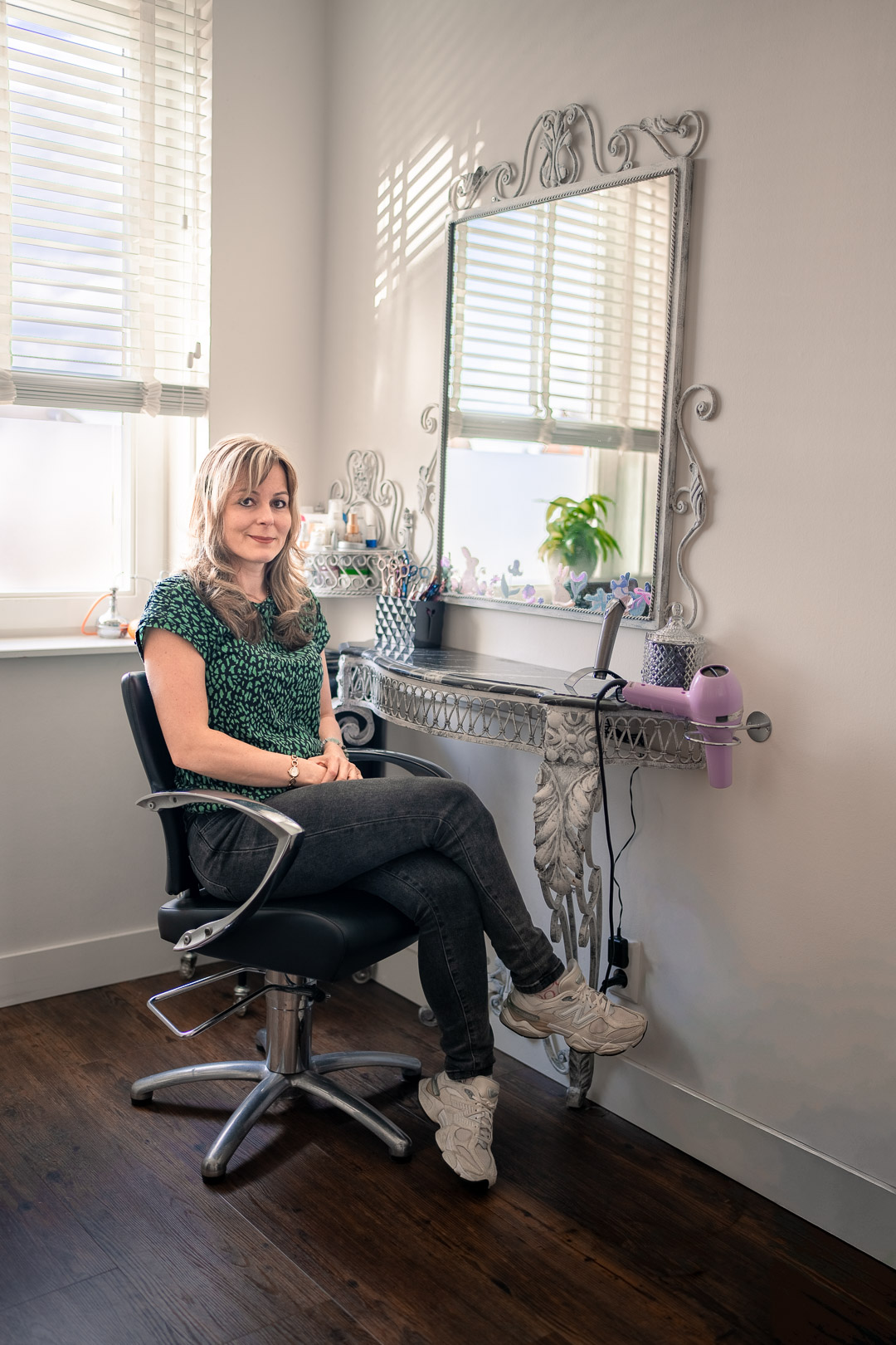 Sfeerbeeld van Samantha's thuiskapsalon aan huis in Amersfoort Vathorst